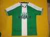 1996 Retro Edition #10 OKOCHA Fotbollströja Hem #4 KANU #6 WEST #9 YEKINI-skjortor #15 OLISEH Kortärmade fotbollsdräkter