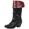 Nuovi arrivi Brand Design Chic Scarpe invernali Stivali Donna Taglia grande 43 Accogliente per camminare Slip On Western Boot Female1