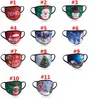 Julbelysning Ansiktsmask Led Santa Snowman Tree Print Glödande Mask Christmas Party Face Masks 11Style HHA1631