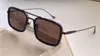 Ny modedesign solglasögon 008 fyrkantiga ramar vintage populära stil UV 400 skyddande utomhusglasögon för män toppkvalitet med C2381