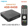MagicSee N5マックスAndroid TVボックススマートテレビAmlogic S905X3 Android 9.0セットトップボックスメディアプレーヤー4GB / 64GB 2.4G / 5.8G WiFi BT