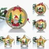 Sneeuwman Santa Claus Houten LED Licht Huis Kerstdecoratie voor Home 2020 Navidad Natal Gelukkig Nieuwjaar Xmas Gifts