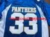 Tim Riggins #33 Friday Night Lights Paanthers Movie Men Football Jersey All Stitched Blue S-3XL