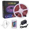 Newest Design 12V-5050 RGB Wifi Remote Control 10 Meters 24 Keys 300 Lights (40W) Light Strip Dual Disk Waterproof Dimmable LED Strips