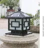 Outdoor Solar Energy Wall Column Head Lamp Familie Villa Courtyard Gate Lamp Waterdicht Gratis Verzending