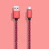 2A USB Cables Type C Data Sync Charging Phone Adapter Thickness Strong Braided micro Cable mm