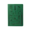 Högkvalitativ Emboss Saudiarabien Pass Cover PU Passport Holder Bag Green