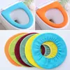 Universal Toilet Seat Cover Mat cor sólida macia e quente Rodada Assentos Lid Pad reutilizável lavável Banho Closestool Seat Covers VT1950