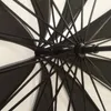 10pcs 많이 크리 에이 티브 디자인 흑백 스트라이프 골프 우산 긴 취급 직선 탑 우산 무료 배송
