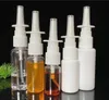 2022 nova garrafa de spray nasal plástico com pulverizador de bomba garrafas de pulverizador PE 10ml 20ml 30ml 50ml recarregável
