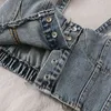 Denim Camisole Women Sexy Mujer Top Party Club Summer Korean Stylege Harajuku All-match Simple Backless Camis Chic Vintage Y220308