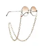 New Classical Round Oblong Design Big Rings Eyeglasses Chain Punk Style Women Sunglasses Thick Simple Gilding Chains