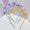 Acessórios de cabelo Transparente Quicksand Headbands para Crianças Crianças Mouse Orelhas de Rato Amor Estrelas Sequin Hairbands Bezel Hoops Girls