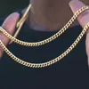 Cadenas clásicas para hombre, collar de 3 a 7 MM de ancho, collar largo de acero inoxidable para mujer, joyería de cadena