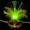 Epacket 10pcs/lot светодиодные хэллоуин вечеринка вспышка светящаяся перьев маска Mardi Gras Маскарад косплей Венецианские Маски Хэллоуин Костюмы G310s