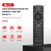 G20S Pro Voice Remote Controlers Retroiluminado Smart Air Mouse Giroscópio IR Learning Google Assistant Controle Remoto Para X96 MAX Android TV BOX