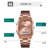 SKMEI 1612 Top Marca de Lujo de Acero Inoxidable Señoras Mujer Cronómetro Electrónico Calendario Reloj Mujeres Relojes de Cuarzo Montre Femme 202558