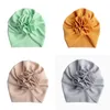 Free DHL 18 Colors Cute Big Bow Hairband Hats Baby Kids Toddler Elastic Caps Sunflower Turban Head Wraps Bow-knot Hair Accessories 538 K2