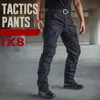Pantaloni tattici militari da uomo Pantaloni cargo impermeabili Traspiranti Pantaloni da combattimento solidi dell'esercito SWAT Pantaloni da lavoro Taglia S- LJ201104