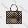 Symbole Tecido Bordado Grande Prada Bolsas De Tote Designer Mulheres Bolsa Preto Amarelo Moda Mulheres Sacos Bolsa