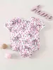 Baby Polka Dot Print Imprimer Contraste Guipure Guipure Dentelle Body Sleeve Body She