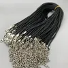 Black Necklace Rope Korean Wax Cord 1.5mm 2.0mm 100Pcs/Lot