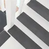 14 teile / satz Treppenschritt Teppichmatten selbstklebende Bodenmatte Türmatte Schritt Treppenhaus Nichtrutsche Pad Protection Cover Pads Startseite Decor1