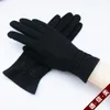 Cinq doigts gants hiver laine cachemire bois garder au chaud tricot élastique mince mode femme avec écran tactile1