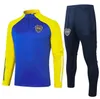 Boca Juniors 21 22 Tracksuit Jackets 2021 2022 Tevez de Rossi Maradona 조깅 축구 훈련 슈트 Surveetement 샹들리콘 축구 키트