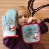 christmas oven mitts