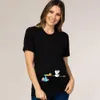 Kobiety w ciąży Maternity T Shirt Odzież Baby Print Funny Koszulka Lato Topy Ciąża Ogłoszenie Tee