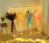 LED Luminous Ballon Rose Bouquet Helium Transparente Ballons Hochzeits Geburtstagsfeier 2021 Frohes Neujahr Weihnachten Ornamente1