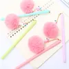 Gel Pens 12Pcs/pack Funny Cool Woolen Fluffy Blue Ink Pendant School Office Supply Stationery Kawaii Pencil Bag Case Cute Thing