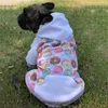 Giacca per cani Bulldog francese Modello di ciambella invernale Vestiti per cani per cuccioli Inverno Cotone viola Cerniera Chihuahua Vestiti per cani di Natale 201201