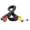 1.8m 9pin 3RCA Audio Video AV -kabel för Sega Genesis 2 3 Spel A/V -anslutningsadaptertråd