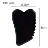 Sawooth Gua Sha Scraper Facial Massager Natural Obsidian Stone Massage Head Neck Face Lift SPA Acupuncture Beauty Relax Healing Health