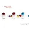 Pill Bottle Clear Empty Portable Thicken Plastic Bottles Capsule Case with colorful Screw Cap Pills Holder Storage Container MYin9331465