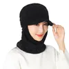 Beanie/Schädelkappen 2021 Damen Hüte Winter Warm Atmungsaktive Gesichtsbedeckung Mode Outdoor Beanie Hut Frauen Retro Einfarbig Hut1