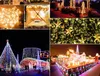 10 м, 20 м, 30 м, 100 м, водонепроницаемые светодиодные сказочные гирлянды, гирлянды для рождественской вечеринки, свадьбы, Рождества, праздничные огни, уличные украшения для дома268U
