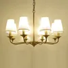 Lustre en cuivre royal ampoule LED or moderne salle à manger de luxe chambre à coucher américaine angleterre Nodic luminaire à suspension lampe suspendue