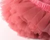 Baby flickor kjolar spädbarn flicka tutu kjol pannband 2 st sätter nyfödda tyll bow bloomers regnbåge korta klänningar blöjor täcker 11 colo8714110