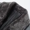 Cappotto maschile in misto lana Cappotto invernale medio lungo da uomo con collo in pelliccia Cappotto da uomo Trench invernale Manteau Homme Hiver LJ201106