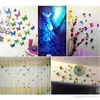 12 Stück 3D-Schmetterlings-Wandaufkleber, PVC-Simulation, stereoskopischer Schmetterling, Wandaufkleber, Kühlschrankmagnet, Kunstaufkleber, Kinderzimmer, Heimdekoration, WVT0446