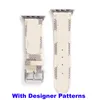 Fashion Designer Flower Color Pattern Leather Strap for Apple Watch Band Series 8 7 6 5 4 3 2 40mm 44mm 38mm 42mm 41mm 45mm iWatch BeltLeather Bracelet Stripes watchband