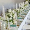 För LED-ljus) Bröllop Centerpiece Crystal Acrylic Table Top Flower Stand Aisle Decor Clear Orricane 5 Arms Crystal Wedding Centerpiece Candelabra Senyu643