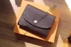 M41939 Hela lyxiga Real Leather Lady Purses korta plånböcker Korthållare Women Man Classic Zipper Pocket Qwerq238T