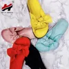 Candycolored Bow Decoration Eva Women Sandals Flat with Pvc Sole Female Beach Kaptaki Sexy Fashion Sandals for Women Y200423