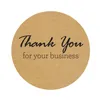 1 Zoll 500 Stück Kraftpapier „Danke für Ihr Geschäft“ selbstklebende Aufkleber Geschenktüte Umschlag handgemachtes Briefpapier Dekoretikett