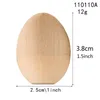 Wooden Egg Easter Simulation DIY Hand Painted Wooden Egg Kindergarten Painting Tools Children Easter Gifts S M L