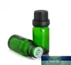 EUA Reino Unido Market Vazio 10ml Garrafas De Vidro Verde Atacado E Garrafas de Vidro Liquid Glass 10 ml Para Aromaterapia Cosméticos Frete Grátis